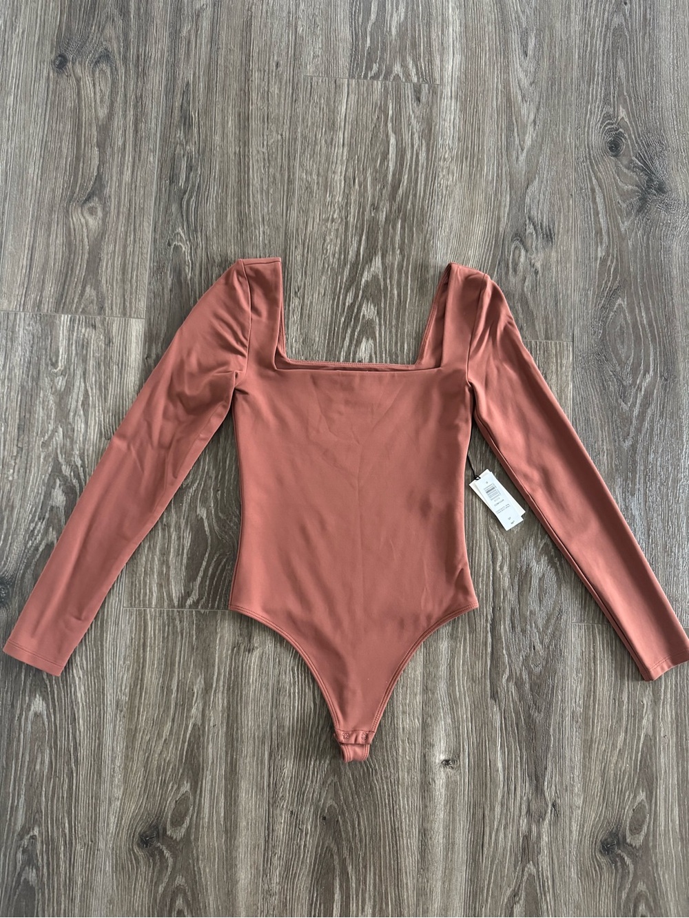 Aritzia Babaton Contour Longsleeve Bodysuit - Chocolate Opal